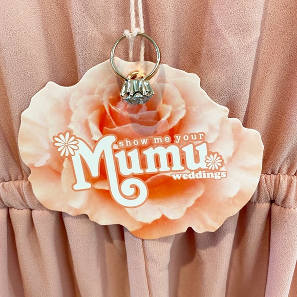 Show Me Your Mumu Kendall Maxi Dress Rosebud Chiffon Bridesmaid Gown XXS NWT - Picture 7 of 9